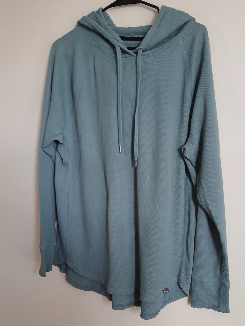 Under Armour Men's Hooded Crewneck in Dusty Blue